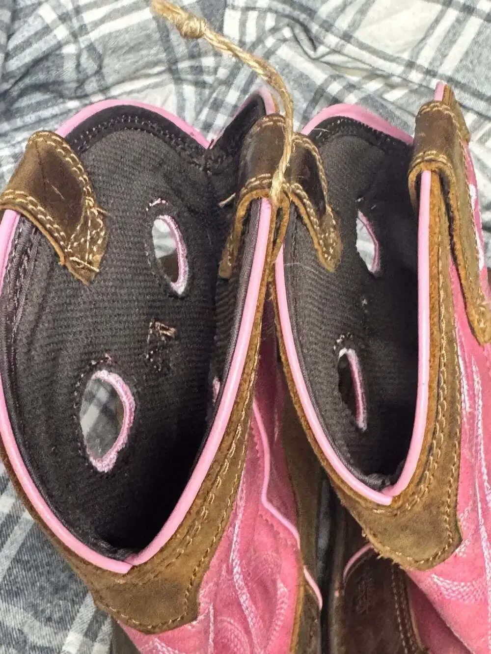 Rocky Kids Legacy 32 Pull-On Western Boots Brown and Pink